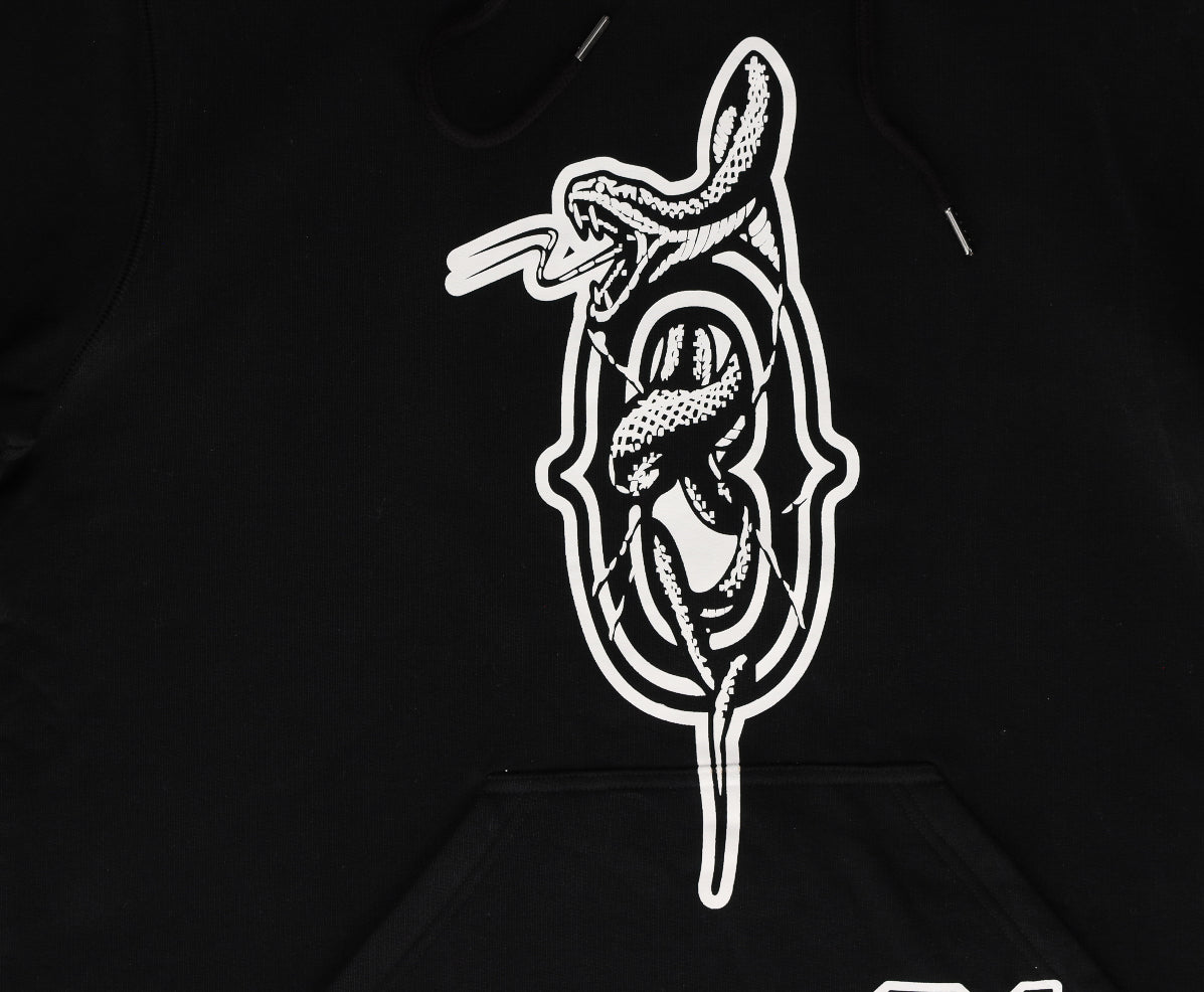 Collection of Only One Cobra O Print Pullover Hoodie in a gallery layout