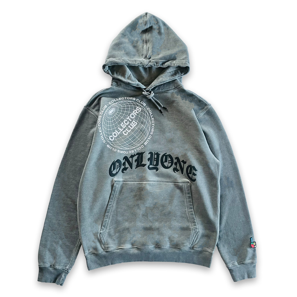 Collectors Club Globe Washed Pullover Hoodie