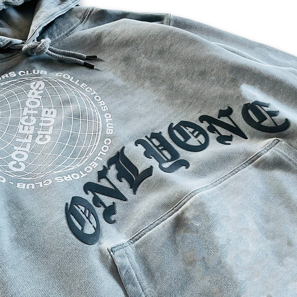 Collection of Collectors Club Globe Washed Pullover Hoodie in a gallery layout