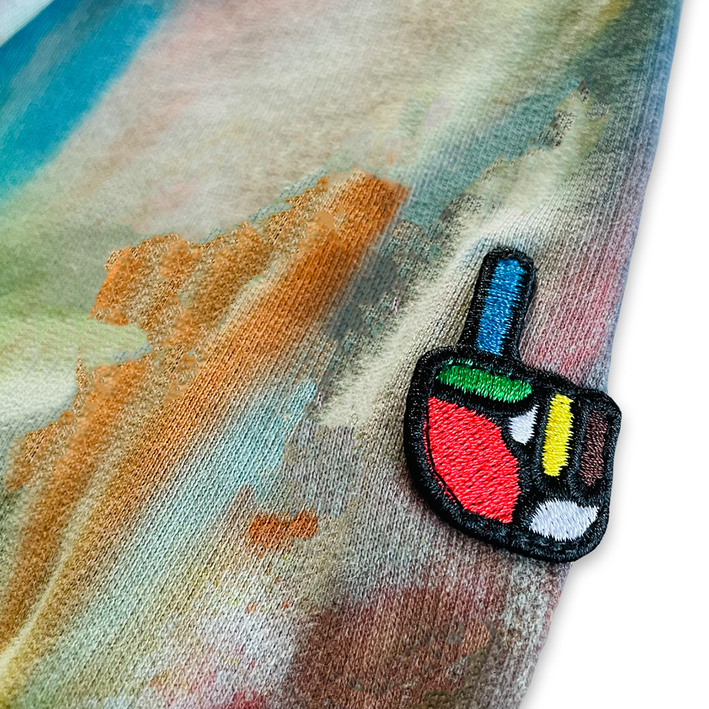 Collection of Multi Color Tie-Dye Crewneck in a gallery layout