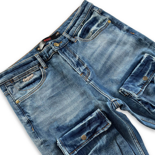 Brooklyn Distressed Cargo Denim