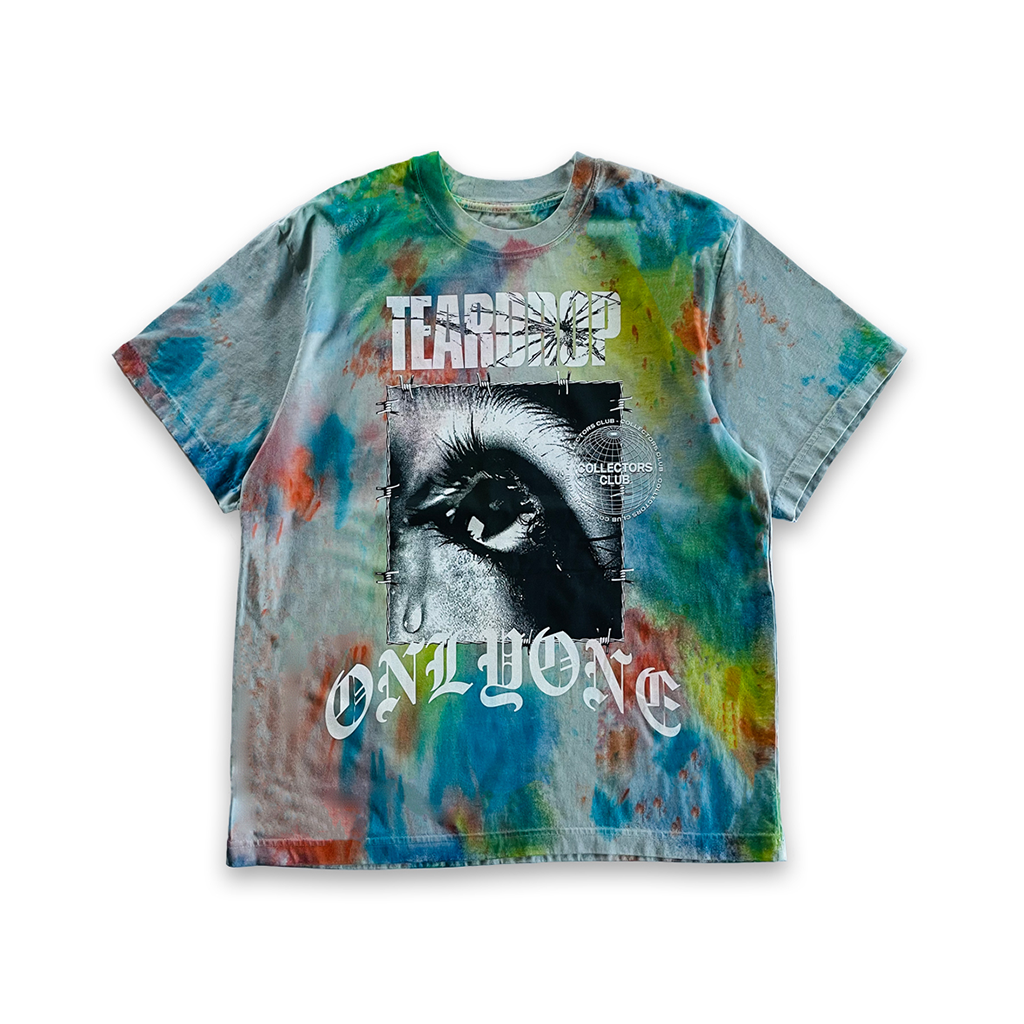 Multi Color Tear Drop Tie-Dye Eye T-Shirt